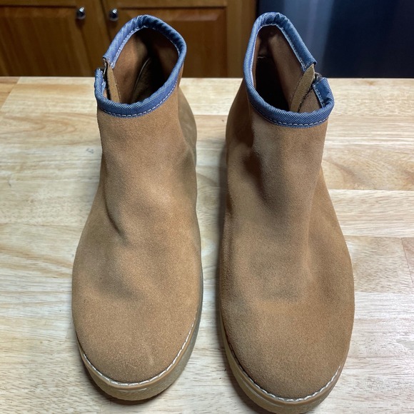 Timberland Womens Brown Suede Leather Zip Up Ankle Booties Floor Sample Size 7 - Picture 1 of 7